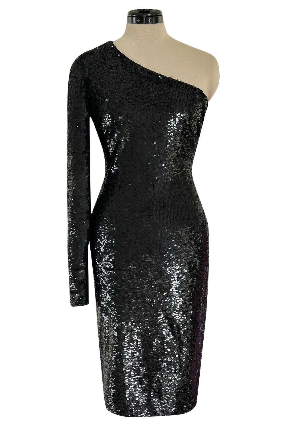 Gorgeous Early 2000s John Anthony One Sleeve Jersey Dress w Full Open –  Shrimpton Couture