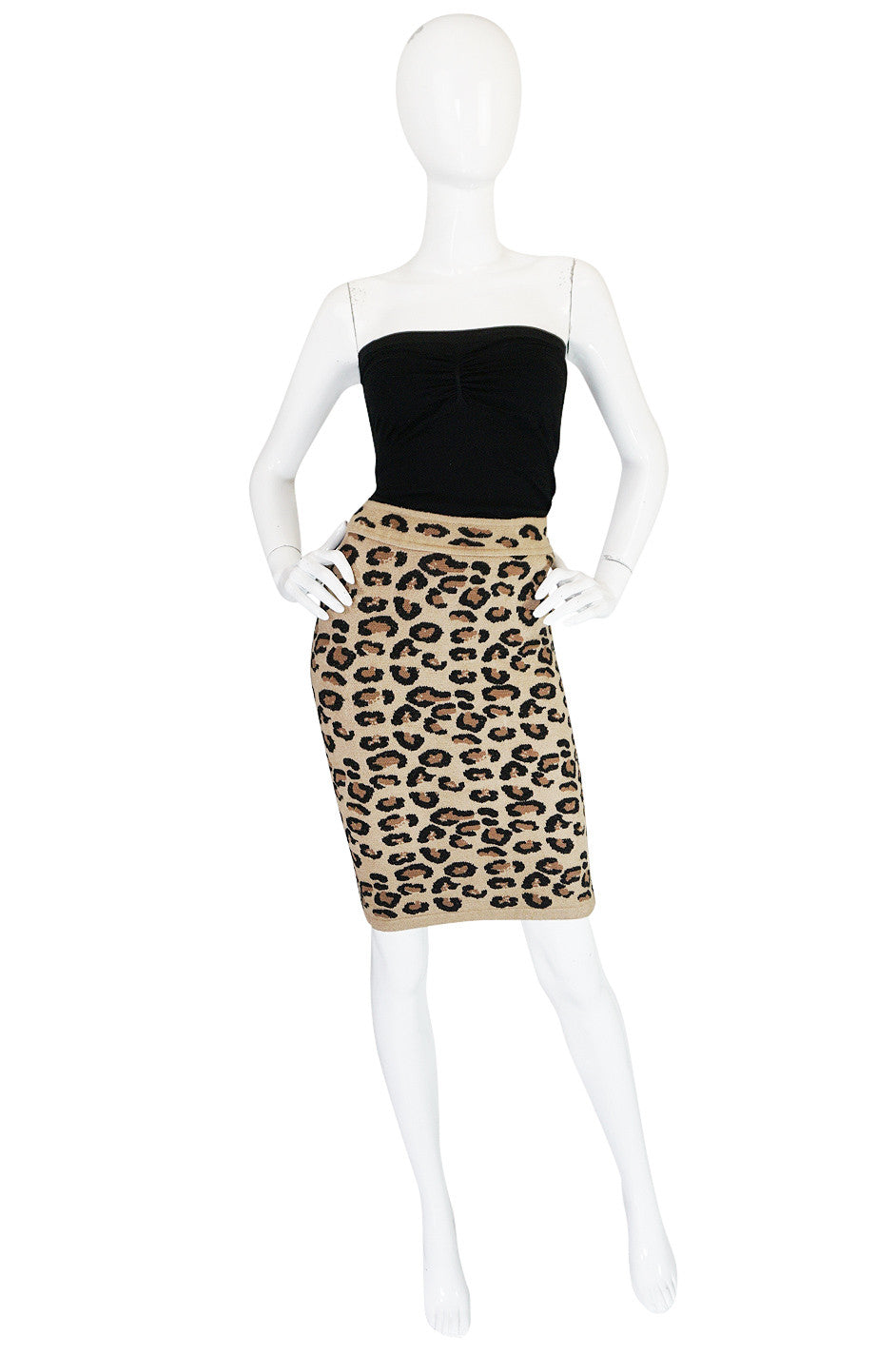 Rare 1991 Collection Azzedine Alaia Leopard Skirt – Shrimpton Couture