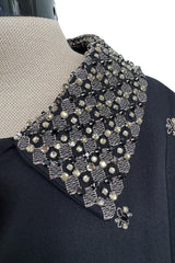 Amazing Fall 2004 Prada Runway Look 37 Black Silk Beaded & Embroidered Jacket