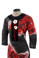 Spring 2013 Prada Runway Look 25 by Miuccia Prada Printed Floral Neoprene-like Dress