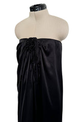 Easy to Wear Resort 2009 Lanvin by Alber Elbaz Look 4 Black Silk Strapless Dress