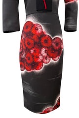 Spring 2013 Prada Runway Look 25 by Miuccia Prada Printed Floral Neoprene-like Dress