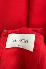 Elegant 2018 Valentino by Pierpaolo Piccioli Minimalist Red Wool & Silk Dress