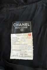 Stupendous c. Fall 1991 Chanel by Karl Lagerfeld Strapless Mini Dress w Full Net Skirt