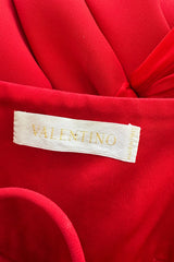 Gorgeous Spring 2003 Valentino Look 64 Red Silk Dress w Silk Chiffon Ties