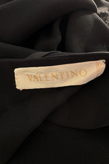 Prettiest 2000s Valentino Backless Bias Cut Dress w Ribbon Detail & Lace Hem