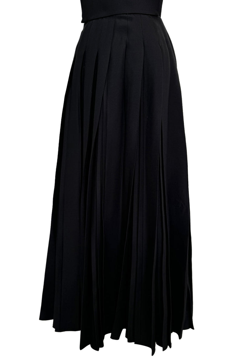 Incredible Fall 2015 Valentino by Pierpaolo & Piccioli & Maria Grazia Chiuri Open Side Pleated Skirt Dress