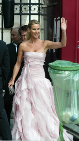 Spring 2007 Valentino Runway Look 57 Runway Pale Pink Silk Chiffon Ruffle Dress