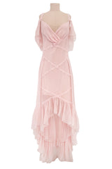 Rare Iconic Pink Stripe Dream Angel Sheer Lace Halter Slip Fashion Show  Small - Tops & blouses