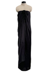 Easy to Wear Resort 2009 Lanvin by Alber Elbaz Look 4 Black Silk Strapless Dress