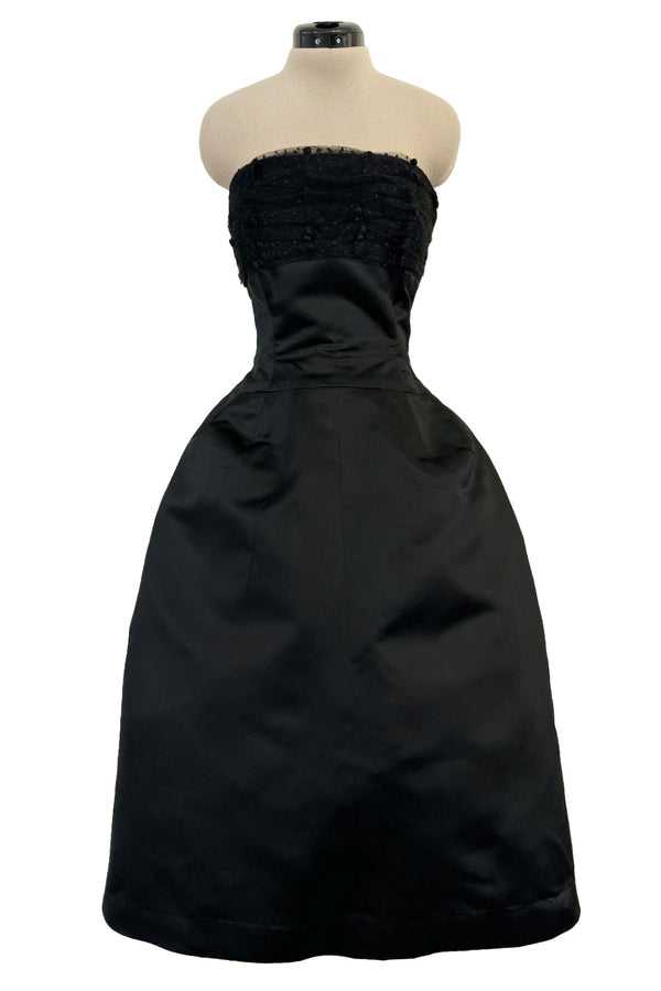 Monroe Strapless Gown w/ Side Sash- Champagne