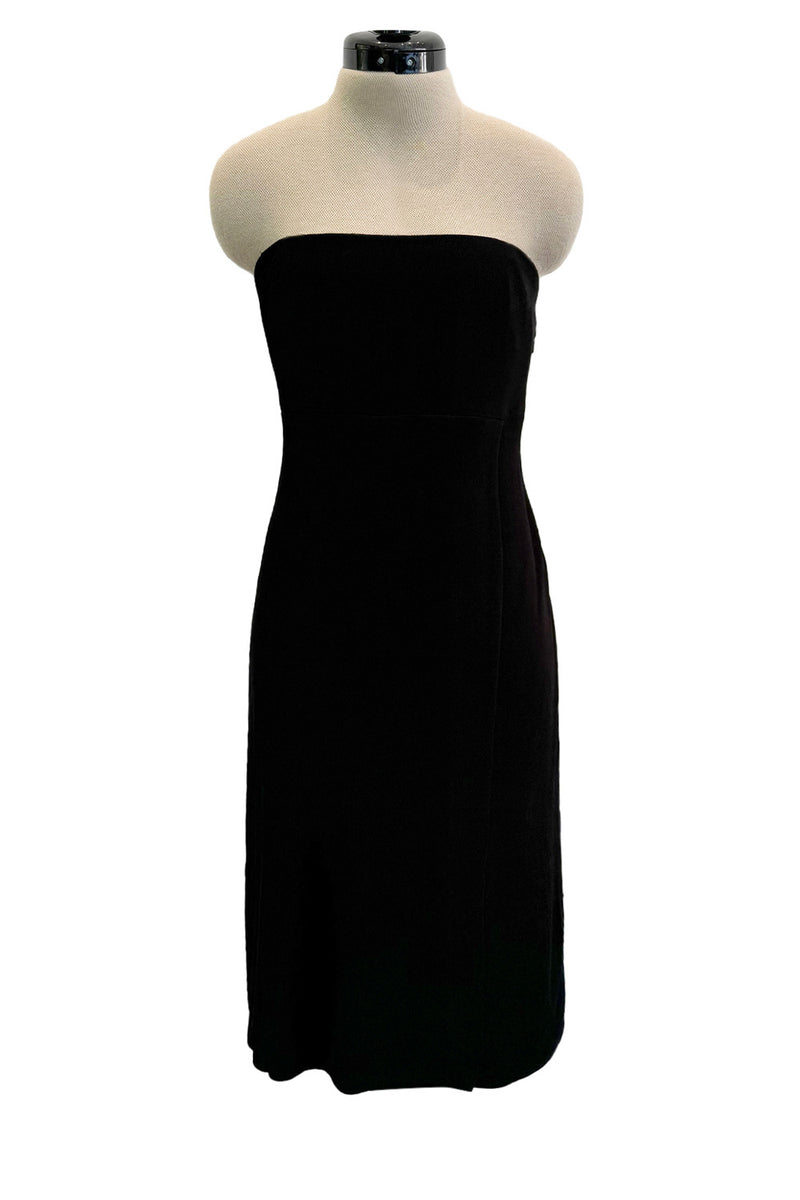 Important Fall 1997 Gianni Versace Black Strapless Dress from his Final Womans RTW Collection