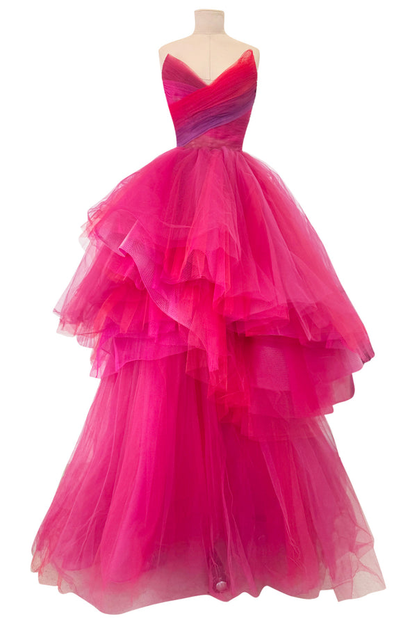 Joy Color Block Ruffle Strap Dress
