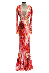 Spring 2024 Roberto Cavalli by Fausto Puglisi Stretch Jersey Cut Out Dress