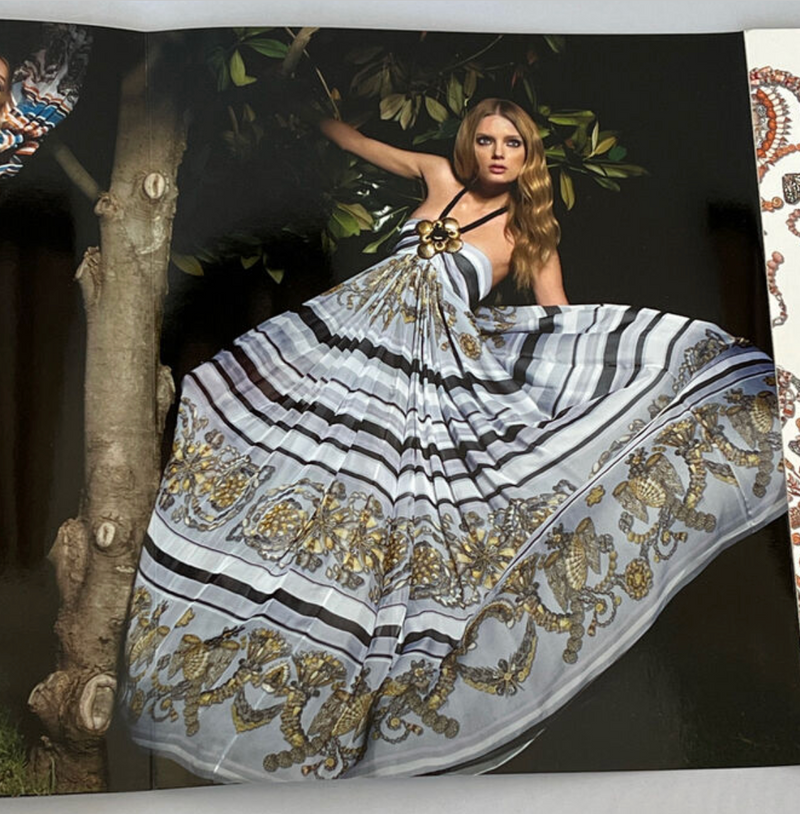 Dolce & Gabbana Leopard Print Silk Foulard in Metallic