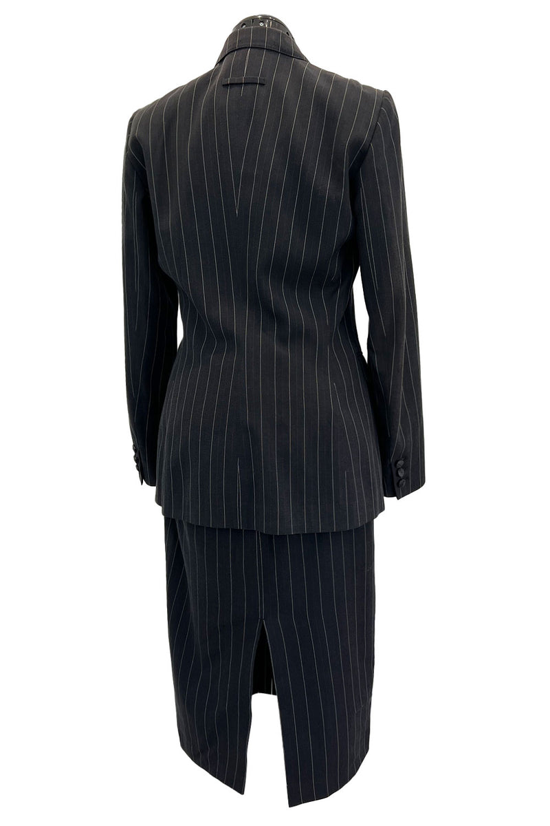 Moonface Men's Suit Classic Stripe Fit Blazer Jacket Tux Host Show Vest &  Flat Pants(White,XXL) : Amazon.in: Clothing & Accessories