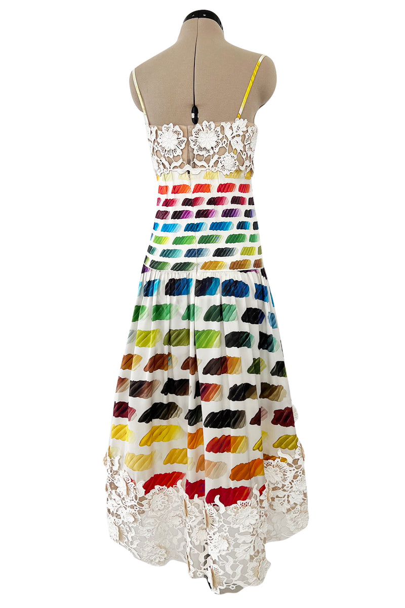 Hugely Documented Spring 2014 Chanel by Karl Lagerfeld Rainbow Print ...