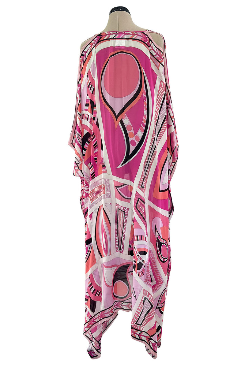 1960s Emilio Pucci Pink Silk Chiffon Print Dress & Belt – Shrimpton Couture