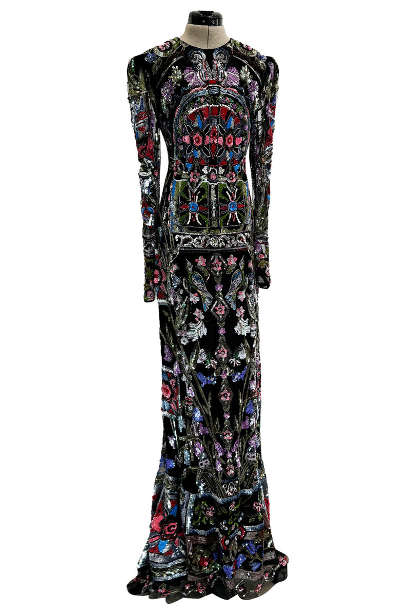 Resort 2017 Alexander McQueen by Sarah Burton Sequin Bead Net Dress