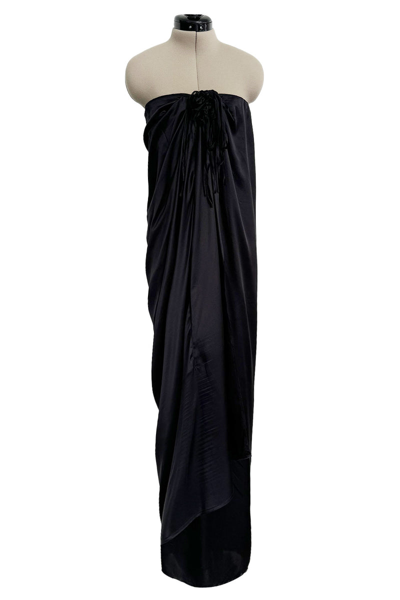 Easy to Wear Resort 2009 Lanvin by Alber Elbaz Look 4 Black Silk Strapless Dress