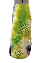 Wonderful Spring 2019 Prada by Miuccia Prada Green Silk Skirt w Extensive Bead Work