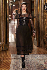 Exceptional Pre-Fall 2015 Chanel by Karl Lagerfeld Runway Look 86 Front Bow Metiers d'Art Dress