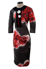 Spring 2013 Prada Runway Look 25 by Miuccia Prada Printed Floral Neoprene-like Dress