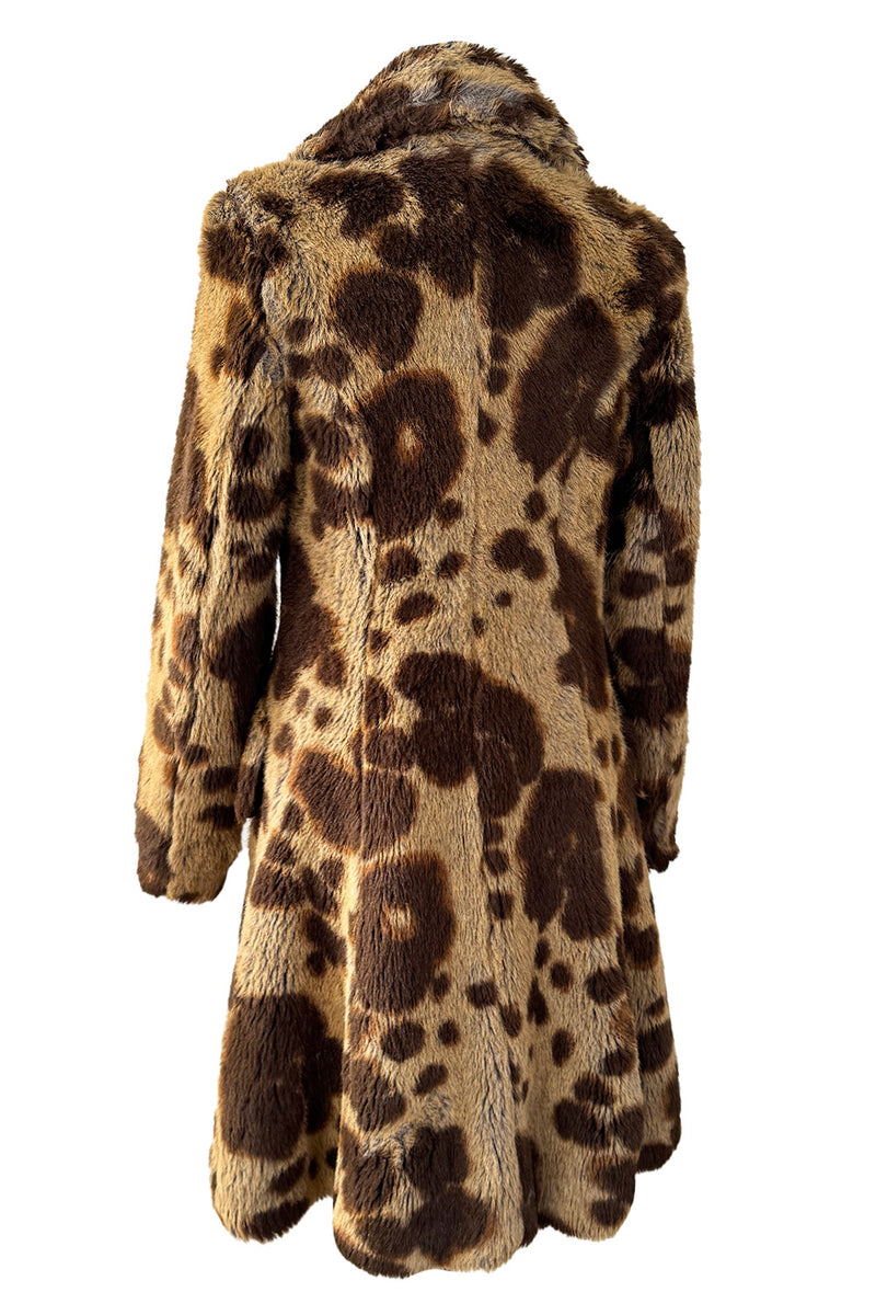 2000s Vivienne Westwood Red Label Faux Fur Reissue Leopard Jacket