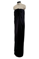 Easy to Wear Resort 2009 Lanvin by Alber Elbaz Look 4 Black Silk Strapless Dress