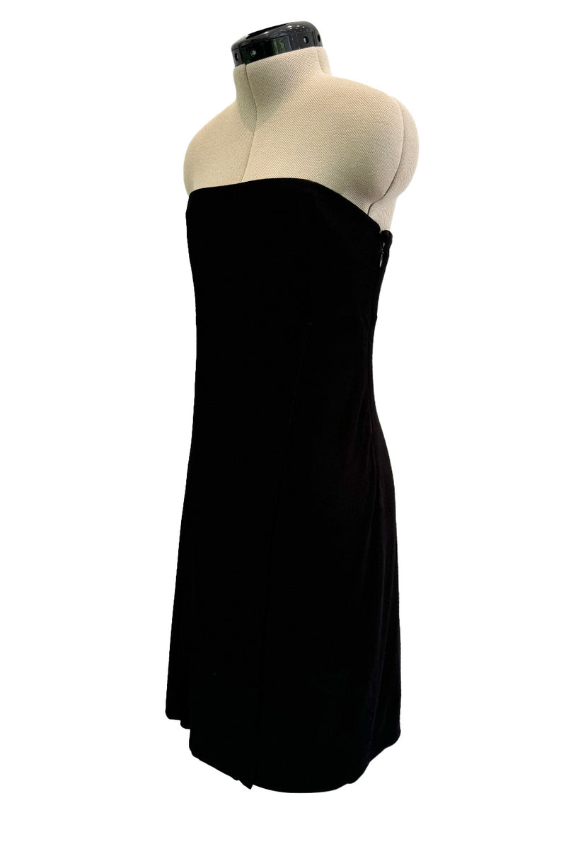 Important Fall 1997 Gianni Versace Black Strapless Dress from his Final Womans RTW Collection