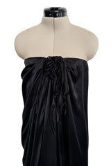 Easy to Wear Resort 2009 Lanvin by Alber Elbaz Look 4 Black Silk Strapless Dress