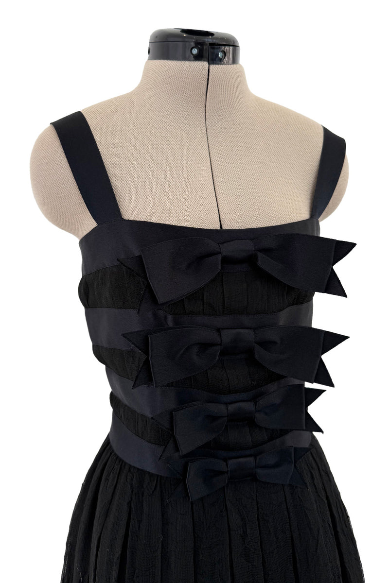 Exceptional Pre-Fall 2015 Chanel by Karl Lagerfeld Runway Look 86 Front Bow Metiers d'Art Dress