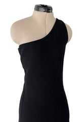 Dreamy Spring 2012 Chanel by Karl Lagerfeld Black Knit One Shoulder New w Tags