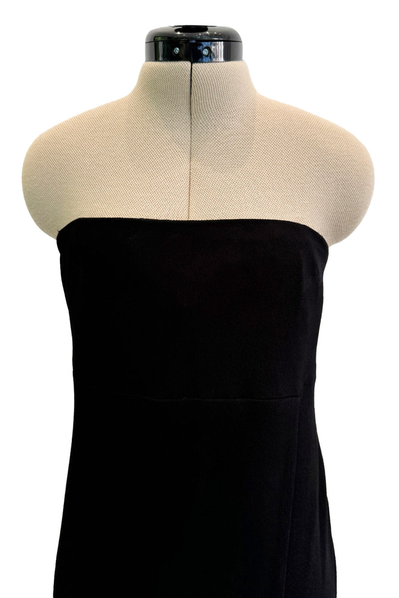 Important Fall 1997 Gianni Versace Black Strapless Dress from his Final Womans RTW Collection