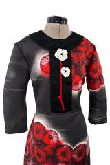 Spring 2013 Prada Runway Look 25 by Miuccia Prada Printed Floral Neoprene-like Dress