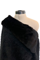 Fall 2001 Gucci by Tom Ford Runway Look 26 Sheared Mink & Softeest Black Angora Sweater