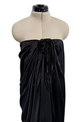 Easy to Wear Resort 2009 Lanvin by Alber Elbaz Look 4 Black Silk Strapless Dress