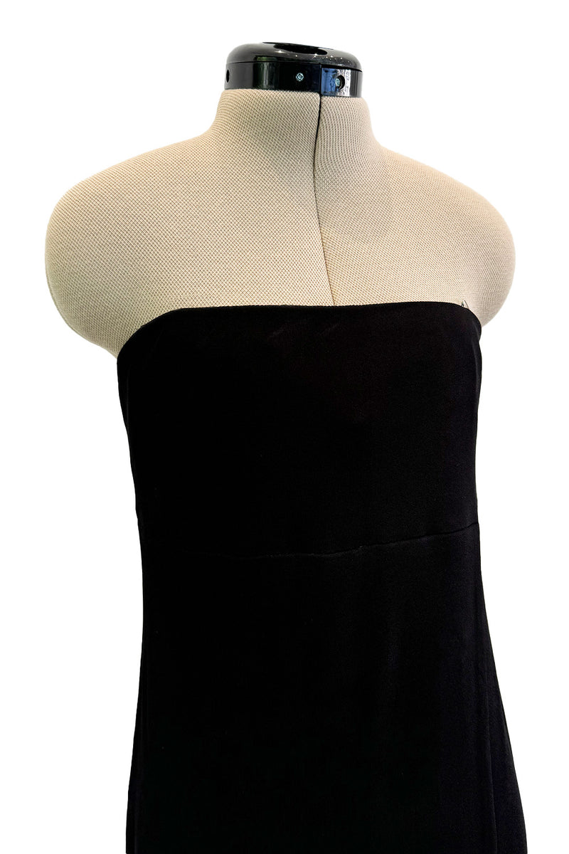 Important Fall 1997 Gianni Versace Black Strapless Dress from his Final Womans RTW Collection