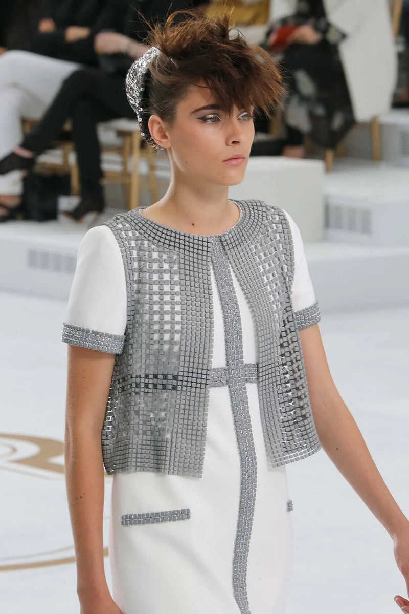 Exceptional Fall 2014 Chanel Haute Couture by Karl Lagerfeld 'Concrete Baroque' Dress