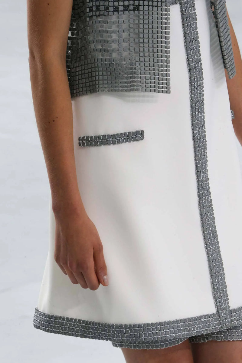 Exceptional Fall 2014 Chanel Haute Couture by Karl Lagerfeld 'Concrete Baroque' Dress