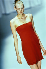 Important Fall 1997 Gianni Versace Black Strapless Dress from his Final Womans RTW Collection