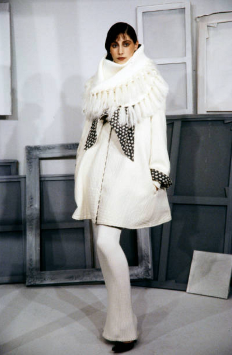 Incredible Fall 1999 Christian Dior by John Galliano Jacket & Skirt Suit Set w Fringe Detailing