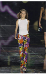 Brilliant Spring 2002 Versace by Donatella Versace Jacket & Beaded Pant Set