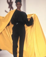 Fall 1988 Yves Saint Laurent Deep Yellow Full Length Wool Cape