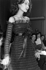 Fantastic Spring 1978 Hubert de Givenchy Haute Couture Runway Silk Organza Dress