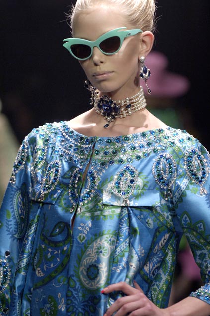 Cruise 2008 Christian Dior by John Galliano Look 2 Coat or Dress w Extensive Beadwork