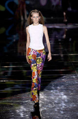 Brilliant Spring 2002 Versace by Donatella Versace Jacket & Beaded Pant Set