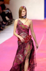 Spring 2001 Christian Lacroix Lace, Silk Chiffon & Net Floral Dress