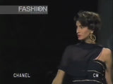 Incredible Spring 1988 Chanel by Karl Lagerfeld Runway Black Pleated Silk Chiffon Dress w Chain Detailing