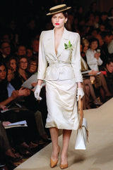 Important 2001 Yves Saint Laurent Haute Couture 'Just Married' Documented Runway Suit